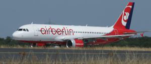 Bild aus besseren Zeiten. Eine Maschine der Air Berlin am Flughafen.