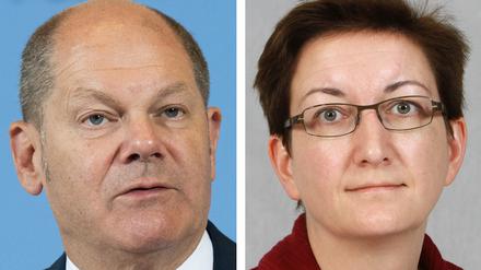 Ein Westdeutscher und eine Ostdeutsche wollen die SPD führen: Olaf Scholz und Klara Geywitz.1