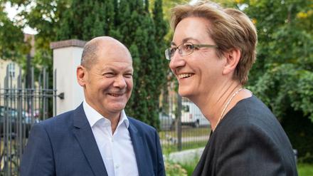Bundesfinanzminister Olaf Scholz und Klara Geywitz: Werden sie SPD-Vorsitzende?