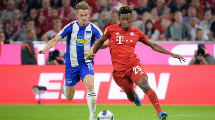 Gegen den FC Bayern bekam es Lukas Klünter (links) mit Kingsley Coman zu tun. 