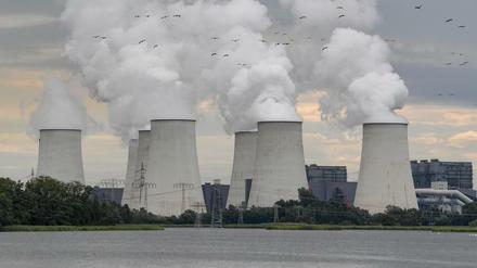  Braunkohlekraftwerkes Jänschwalde der Lausitz Energie Bergbau AG (LEAG). Die Umweltstiftung WWF warnt in ihrem Dürrereport vor einer Wasserkrise und fordert eine bessere Wasserpolitik. In Deutschland seien vor allem Kraftwerke in Brandenburg von einem hohen Dürrerisiko betroffen. Als Beispiele nannte der WWF die Kohlekraftwerke Jänschwalde, Boxberg, Schwarze Pumpe und das Heizkraftwerk Cottbus sowie das Wasserkraftwerk Altheim und das Gaswerk Kirchmöser. Kraftwerke brauchen Wasser unter anderem zur Kühlung.