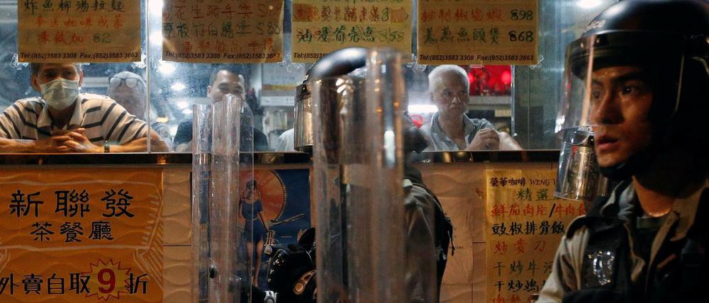 Polizisten in Hongkong