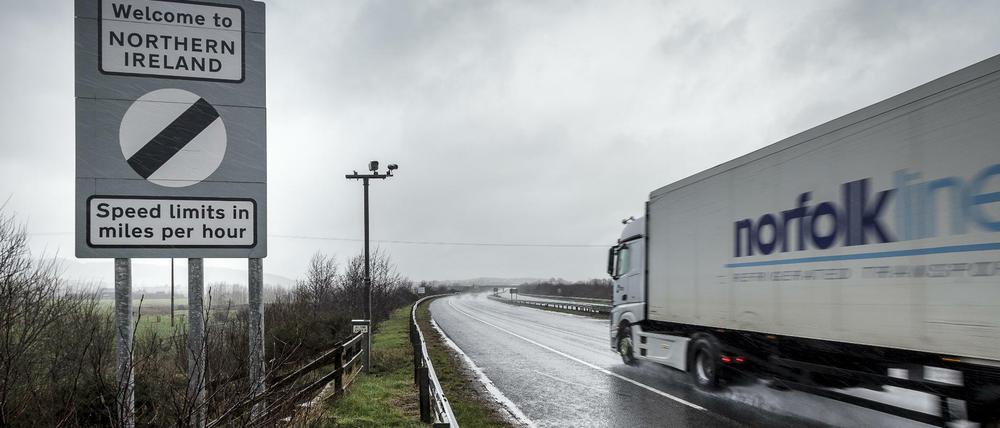 Bisher kann man unkontrolliert durchfahren: Die Grenze zu Nordirland.