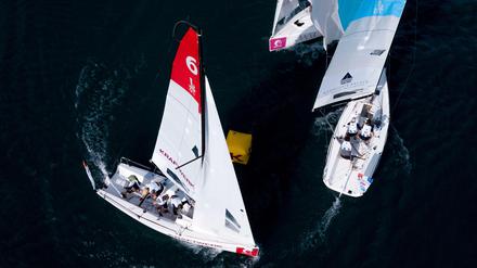 Rundherum: In St. Moritz fand das Finale der Sailing Champions League statt.
