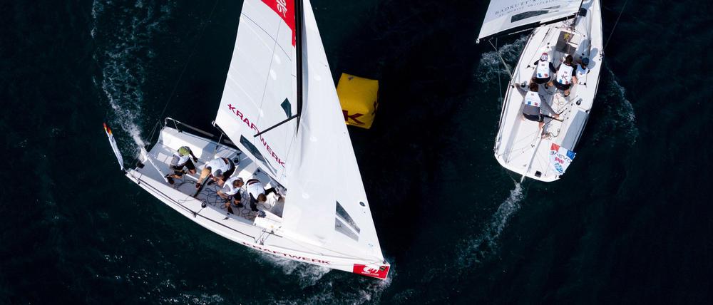 Rundherum: In St. Moritz fand das Finale der Sailing Champions League statt.