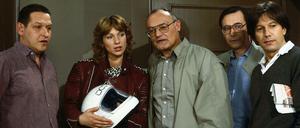 Legendär: Die Soko-Mannschaft mit Leiter Göttmann (Werner Kreindl, Mitte) und seinem Team (v.l.n.r.: Diether Krebs, Sabine Kaack, Wilfried Klaus, Bernd Herzsprung).