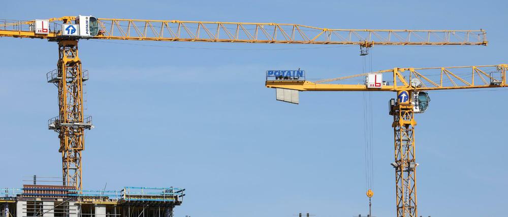 In den größten deutschen Städten wird immer mehr gebaut.