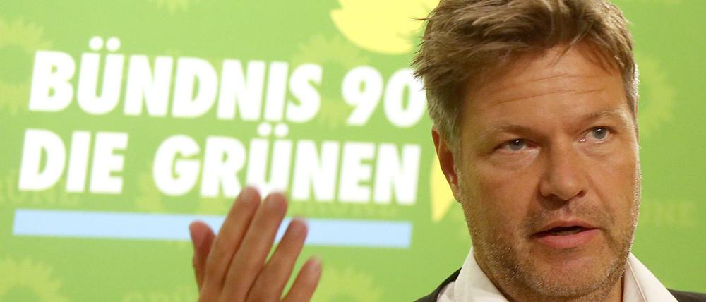 Beim Thema Vermögensteuer tun die Grünen sich nicht leicht, Robert Habeck ist ein Befürworter.