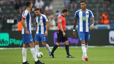 Hängende Köpfe: Das 0:3 gegen Wolfsburg war enttäuschend für die Berliner.