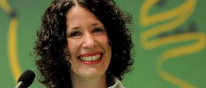 Bettina Jarasch beim Landesparteitag der Grünen in Berlin.
