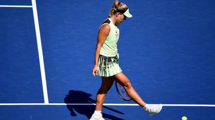 Ausgespielt. Angelique Kerber scheitert in Runde 1 bei den US Open.