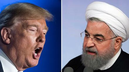 US-Präsident Donald Trump, Präsident dund Hassan Ruhani, Präsident des Iran könnten sich schon bald treffen.