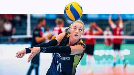 Spielte groß auf gegen Russland: Diagonalangreiferin Louisa Lippmann.