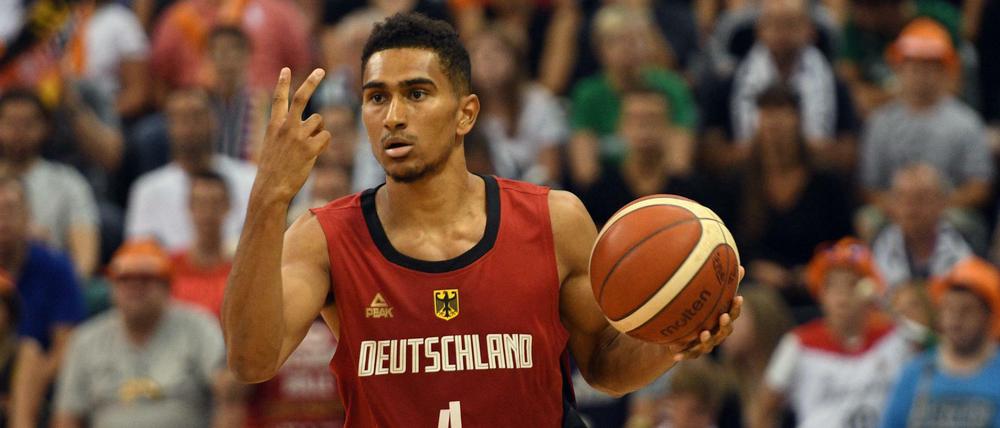 Maodo Lo, 26, lief bislang 54 Mal für die deutsche Basketball-Nationalmannschaft auf. Am Sonntag startet das Team mit dem Spiel gegen Frankreich in die WM.
