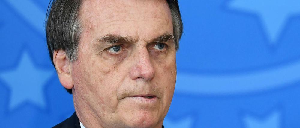 Brasiliens Präsident Jair Bolsonaro am Mittwoch bei einer Veranstaltung in Brasilia.