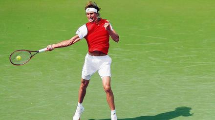 Extrem angespannt. Alexander Zverev gehört in New York nicht zu den Favoriten. Doch der Hamburger muss dort von Dienstag an viele Weltranglistenpunkte holen, um die ATP-Finals noch erreichen zu können. 