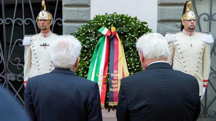 Sergio Mattarella und Frank-Walter Steinmeier