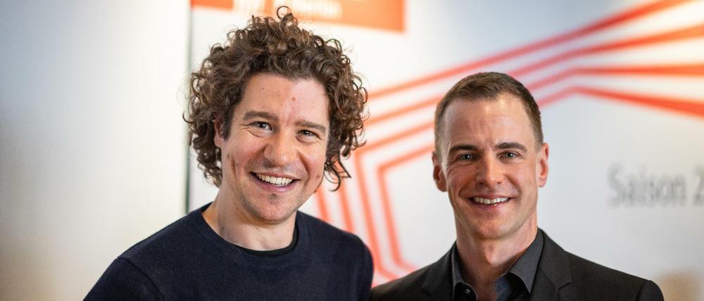 Strahlendes Duo. Alexander Steinbeis (rechts) und Robin Ticciati