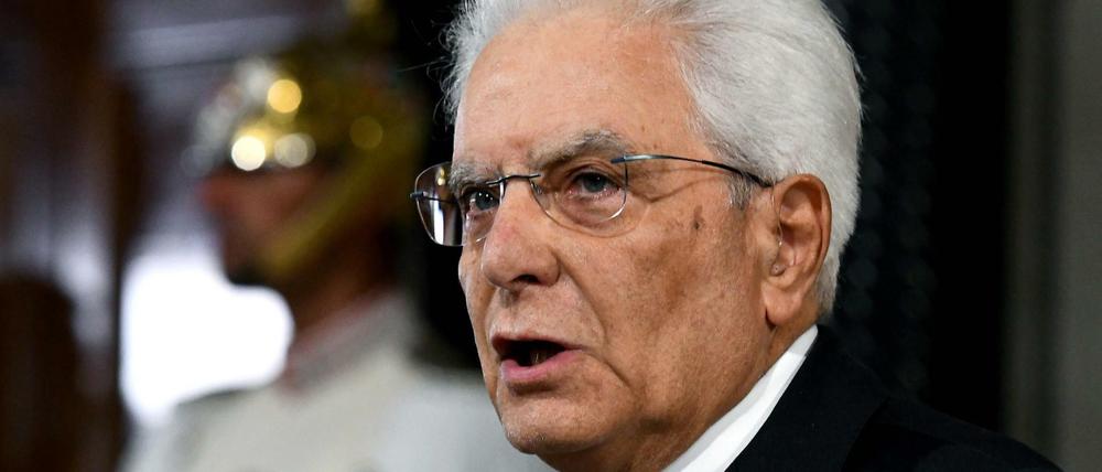 Italiens Staatspräsident Sergio Mattarella