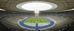 Blick ins Olympiastadion. Ein Ort mit Tradition. 