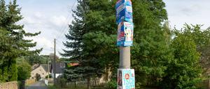 Wahlkampf in der sächsischen Provinz: Vor allem in Regionen mit hoher Abwanderung darf die AfD auf gute Ergebnisse hoffen. 