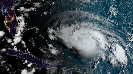 Kurs Florida: Hurrikan "Dorian" auf einem Satellitenbild.