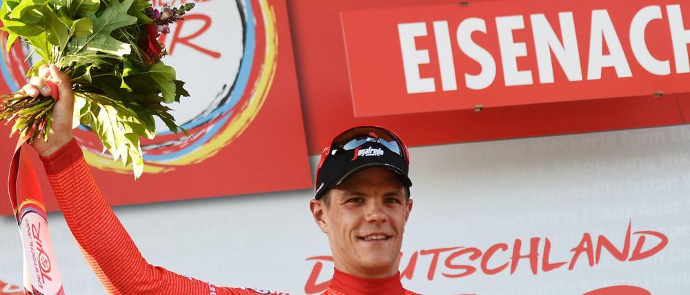 The winner is. Der Belgier Jasper Stuyven entschied die Deutschland-Tour für sich.