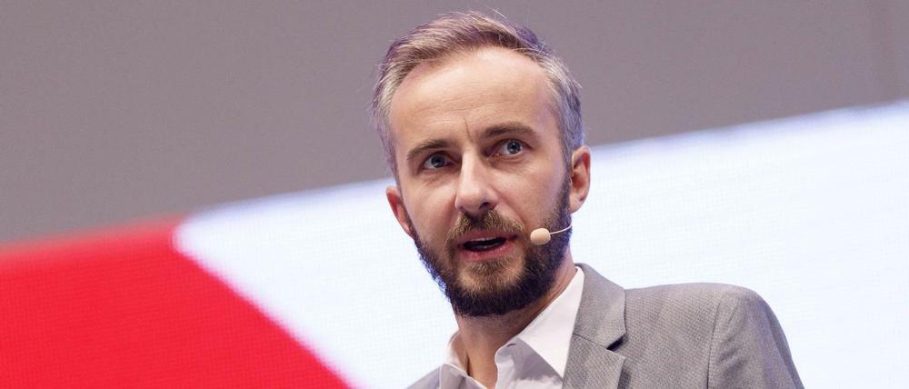 Jan Böhmermann im September 2018 bei einer Fachmesse für digitales Marketing und Werbung in Köln.