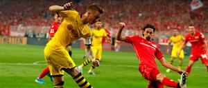 Tiefflieger. Neven Subotic (rechts) und der 1. FC Union hatten Marco Reus' Dortmunder gut im Griff.