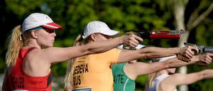 Annika Schleu (links) ist mehrfache deutsche Meisterin. 