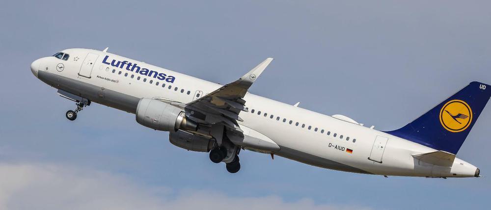 Startende Lufthansa-Maschine