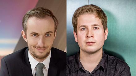 Jan Böhmermann und Kevin Kühnert