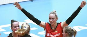 Leistungsträgerin. Mit Louisa Lippmann sind die deutschen Volleyballerinnen noch ungeschlagen.