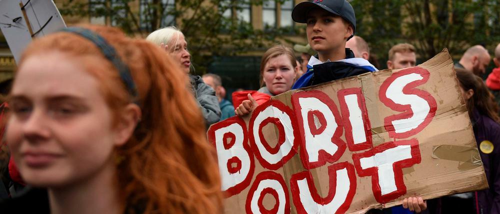 Boris Johnson bekommt Gegenwind von der Straße.