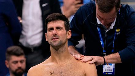 Novak Djokovic musste in New York verletzt aufgeben. 