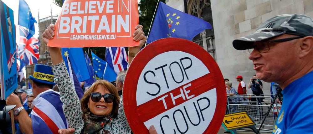Pro und Contra. Der Streit um den Brexit geht in seine entscheidende Runde.