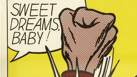 Ausschnitt aus dem Druck "Sweet Dreams, Baby" von Roy Lichtenstein.