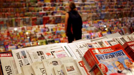 Auch in Zeitungen überwiegen häufig "bad news".