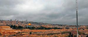 Historische Schichtentorte. Die Altstadt von Jerusalem, vom 1967 im Sechstagekrieg eingenommenen Ölberg aus gesehen.
