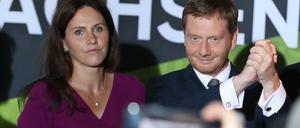 Michael Kretschmer, Ministerpräsident von Sachsen und seine Lebensgefährtin Annett Hofmann 