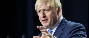 Soll Angehörigen seiner eigenen Partei mit Ausschluss gedroht haben, wenn sie seinen Brexit-Plan nicht mittragen: Der britische Premier Boris Johnson.