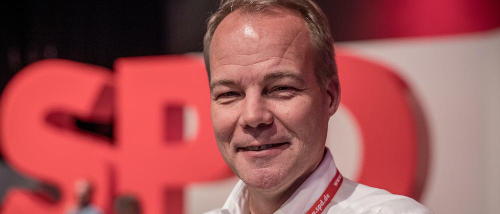 Der SPD-Politiker Matthias Miersch auf dem SPD-Bundesparteitag.