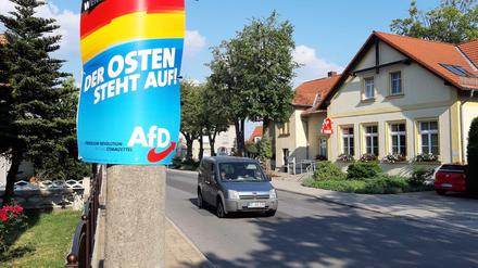 Hirschfeld, Elbe-Elster-Kreis, an der Grenze zu Sachsen.