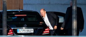 Bundesfinanzminister Olaf Scholz, SPD, vor der Sitzung des Koalitionsausschusses zum Klimaschutz im Bundeskanzleramt.