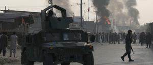 Der Explosionsort in Kabul, Afghanistan