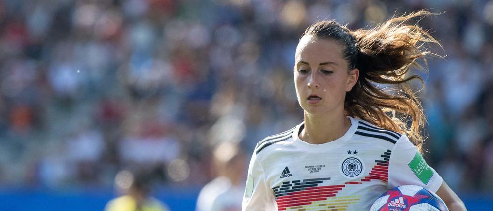 Sara Däbritz war die auffälligste Spielerin beim 8:0 in der Ukraine. 