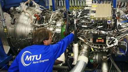 MTU-Arbeiter in Ludwigsfelde