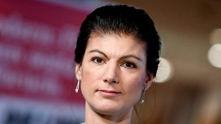 Sahra Wagenknecht, die Fraktionsvorsitzende der Partei Die Linke