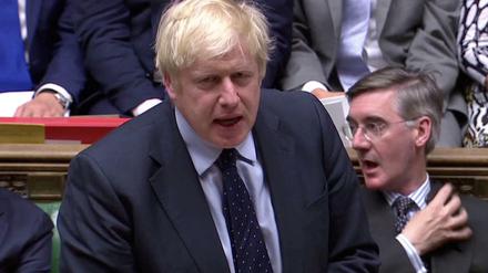 Der britische Premier Boris Johnson am Dienstagabend im Unterhaus.