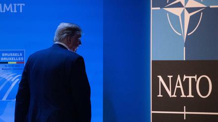 US-Präsident Donald Trump bei der Nato. 
